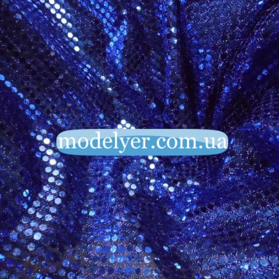 Ткань Копейка (синий), 1632